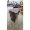 Image 2 : Dark Brown Wooden 5-Drawer Chest of Drawers with Wooden Knob Handles 45”×32”×20”