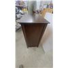 Image 3 : Dark Brown Wooden 5-Drawer Chest of Drawers with Wooden Knob Handles 45”×32”×20”