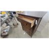 Image 5 : Dark Brown Wooden 5-Drawer Chest of Drawers with Wooden Knob Handles 45”×32”×20”