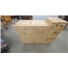 Image 3 : Modular Pine Wood Storage Unit with 2 Upper Cabinets, 8 Doors and 4-Drawer L-Shaped Dresser