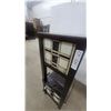 Image 4 : Mission Style Stained Glass Accent Table with Shelf and Power Cord