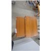 Image 3 : Set of 2 Vintage Wooden Nesting Tables With Carved Cabriole Legs and Shaped Tops biggest one