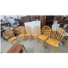Image 1 : Set of 6 Windstream Bow-Back Spindle Wooden Dining Chairs
