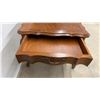 Image 4 : French Provincial Style End Table with Drawer and Mesh Sides 30 × 20 × 25