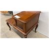 Image 5 : French Provincial Style End Table with Drawer and Mesh Sides 30 × 20 × 25