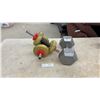 Image 1 : 2 Plastic York Dumbbells and 50 Pound Steel Hex Dumbbell