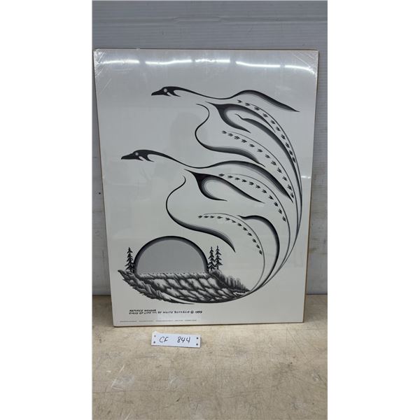 Natures Wonder Cycle of Life Lithoprint by White Buffalo, 24 × 18”