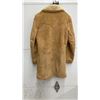Image 4 : London Fog Maincoats Men's Tan Suede Car Coat with Faux Shearling Lining, Size 38