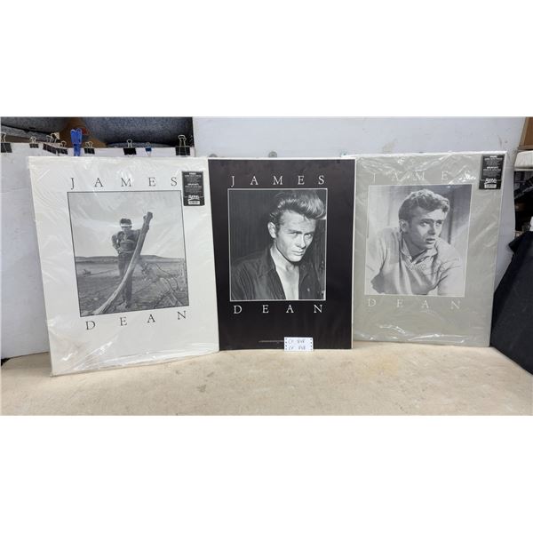 Three James Dean Posters, The Rebel, 28 × 22”