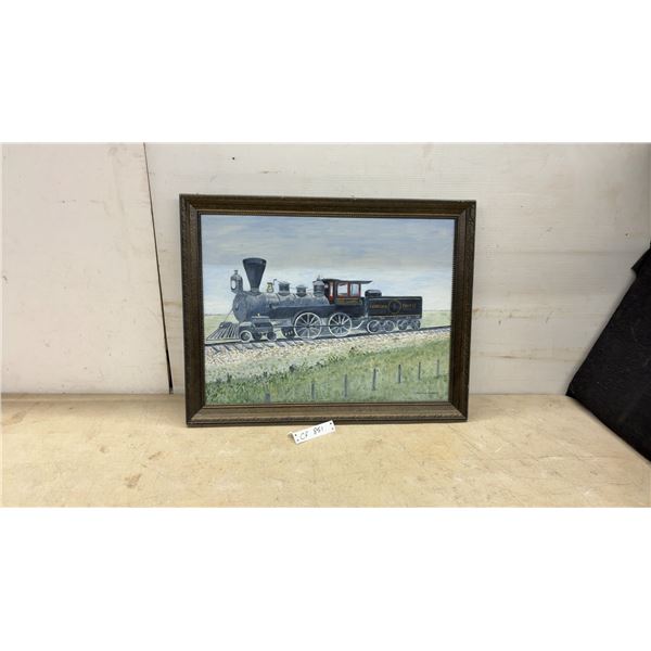 Len Van Romp Canadian Pacific "Countess of Dufferin” Framed Painting, 21 × 27”