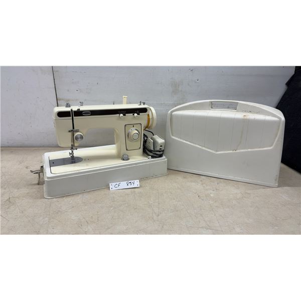 Eaton Sewing Machine with Foot Pedal, Power Cord, and Hard Case