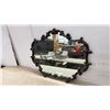 Image 4 : Ornate Wall Mirror with Dark Bronze-Tone and Gilt Style Frame, 23 × 29”