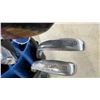 Image 3 : ZZLF Golf Bag with Clubs: Wilson Staff II 1, 3, 4 Woods, ZZLF 6, 8 Irons
