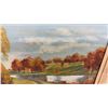 Image 4 : Pair of L.R. DeWandel 1952 Autumn Landscape Oil Paintings, 13 × 17”