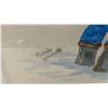Image 3 : Michelle Palancette Watercolor: "Snowman" Framed Art, 20 × 16”