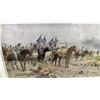 Image 6 : Two Framed Artworks: Chinese Landscape Painting and German Confirmation Certificate, Largest