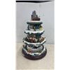 Image 3 : Village Disney's Wonderful World of Christmas Rotating Musical Tabletop Tree- Approximately 16”