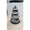 Image 4 : Village Disney's Wonderful World of Christmas Rotating Musical Tabletop Tree- Approximately 16”