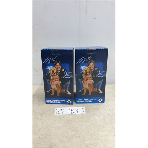 Winnipeg Jets Adam Lowry and Banks Bobbleheads, Set of 2