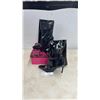 Image 1 : Women's Black Knee-High Pointed Toe Stiletto Boots, Size 6