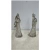 Image 8 : Ten-Piece Silver Metallic Nativity Set with Engraved Floral Patterns