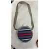 Image 2 : Vintage Wool-Wrapped Metal Canteen with Canvas Strap and 2 Spanish Suede Leather Bota Bags