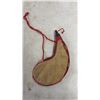 Image 3 : Vintage Wool-Wrapped Metal Canteen with Canvas Strap and 2 Spanish Suede Leather Bota Bags