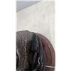 Image 5 : Bronze-Finish Horse Head Sculpture Table Lamp on Wooden Base- Approximately 21.5” Tall