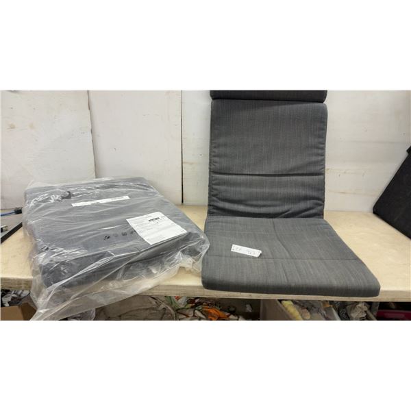 Two IKEA POÄNG Chair Cushion, Gray