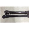 Image 5 : Pair of African Hand-Carved Wooden Figural Spears - Largest Approximately 36”