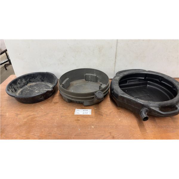 3 Oil Drain Pans
