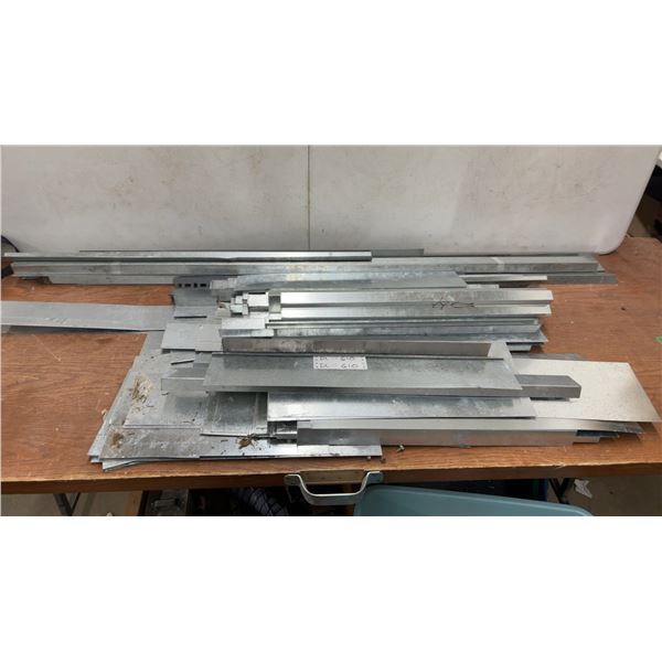 Assortment of Galvanized Steel for Ducting, Flat Strips, L-Angles, and U-Channels