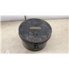 Image 3 : Vintage WW II Metal hat box with Brass Nameplate and Latch