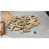 Image 4 : Vintage 1920’s Wooden Architectural Building Block Sets in Two Wooden Boxes, Assorted Shapes and