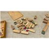 Image 6 : Vintage 1920’s Wooden Architectural Building Block Sets in Two Wooden Boxes, Assorted Shapes and