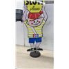 Image 6 : Vintage Pepsi "Drive SLOW Please" Boy Sign with Stand, 50” Tall