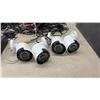 Image 8 : Wired Security System with Cameras, Mouse, Remote, Power Supply, and Cables