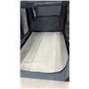 Image 5 : Gray Soft-Sided Collapsible Pet Crate With Mesh Windows, Carrying Handles, and Removable Mat, 25 ×