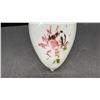 Image 3 : Vintage Blown Milk Glass Hand-Painted Easter Greeting Egg with Floral Design, Approximately 6 × 4”
