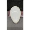 Image 5 : Vintage Blown Milk Glass Hand-Painted Easter Greeting Egg with Floral Design, Approximately 6 × 4”