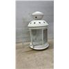 Image 8 : Assorted Lanterns and Hanging Baskets: (2) Metal Hanging Baskets, (1) Black Solar Lantern