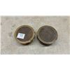 Image 2 : Two American Bourdon Brass Water Gauges, General Fire Extinguisher, 5.5” Diameter. One missing