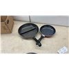 Image 3 : T-Fal Divided Fry Pan, T-Fal Fry Pan, Muffin Pan, Snowflake Pancake Pan, and Square Cast Griddle
