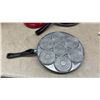 Image 6 : T-Fal Divided Fry Pan, T-Fal Fry Pan, Muffin Pan, Snowflake Pancake Pan, and Square Cast Griddle