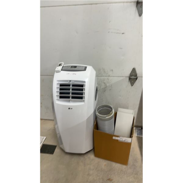 LG Portable Air Conditioner, Remote, Exhaust Hose, and Window Vent Kit