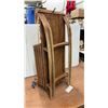 Image 4 : Vintage Wooden Sled with Steering Handle, Orange Shag Carpet Liner
