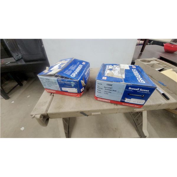 Grabber 15SZ Drywall Screws, 6 × 1 5/8”, Scavenger Head, Clear Zinc, 5,000 per Box, 2 Boxes