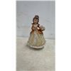 Image 2 : Porcelain Lady Figurine with Roses and Assorted Miniature Ceramic Floral Arrangements