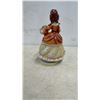 Image 3 : Porcelain Lady Figurine with Roses and Assorted Miniature Ceramic Floral Arrangements