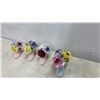 Image 5 : Porcelain Lady Figurine with Roses and Assorted Miniature Ceramic Floral Arrangements